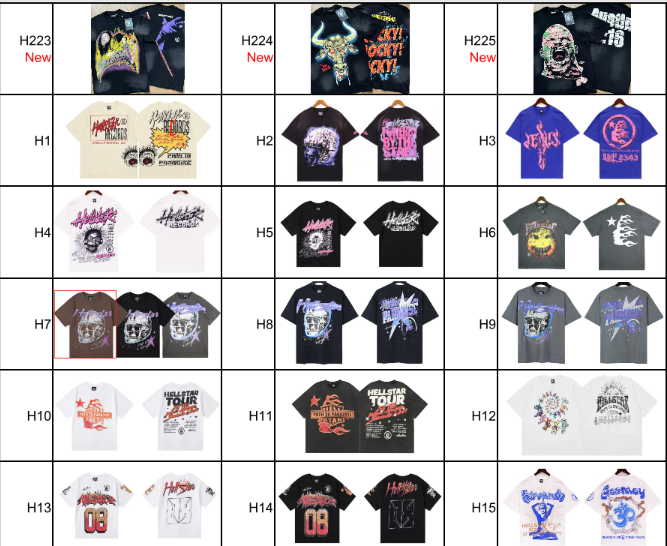 Hell star shirts (type shirt code in checkout)