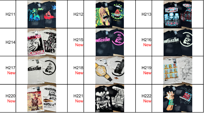 Hell star shirts (type shirt code in checkout)