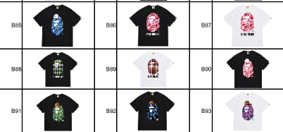 Bape T-Shirts (Put code for shirt in checkout)