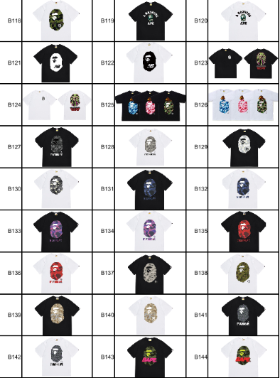 Bape T-Shirts (Put code for shirt in checkout)