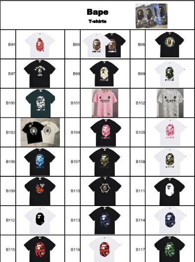 Bape T-Shirts (Put code for shirt in checkout)