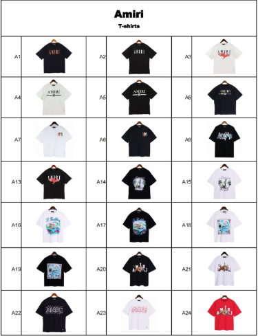 Amiri T-Shirts (type code in checkout shown in pictures) Click this link for full photos