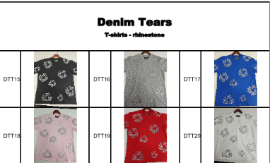 Denim tears T-Shirts (put code in checkout shown in photos
