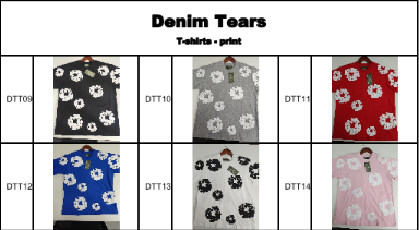 Denim tears T-Shirts (put code in checkout shown in photos