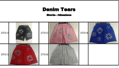 Denim tears shorts (Type code in checkout that says click here) Click here for full photos